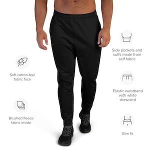Basic Black Jogger Pants | Unisex Sweatpants | Bold Culture Co. Casual Streetwear