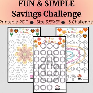 Savings Challenge Methods to Save Money Savings Tracker Printable Savings Challenges Printable Savings Trackers Printable Worksheets