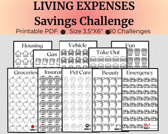 Savings Challenge Printable | Savings Challenge Bundle | Mini Savings Challenge | A6 Savings Challenge| Printable Savings Challenge Envelope