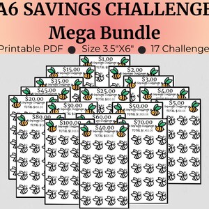Savings Challenge Bundle Savings Challenge Printable Low Income Savings Challenge Bundle Monthly Sinking Funds Mini Savings Challenge