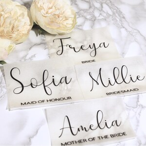 Personalised Wedding Name Decal, Custom Vinyl Sticker for Wedding, DIY ...