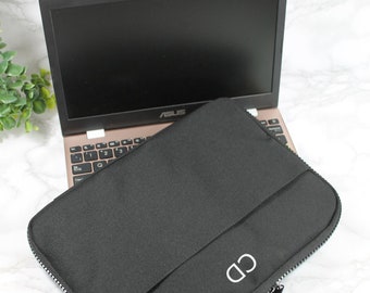 Personalised Laptop case, Monogram laptop bag, 13" notepad case, Custom tablet holder, Laptop travel bag, Work travel/tech holder, Gift
