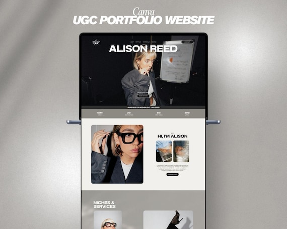UGC Portfolio Template: Canva Editable Media Kit for Content Creators
