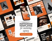 Marketing Agency Instagram Post Templates: Social Media Canva Designs (Digital Download)
