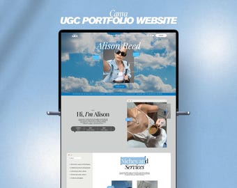 UGC Portfolio Template: Canva Media Kit for Content Creators IOS Core