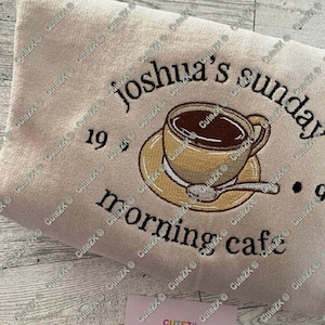 Kpop Sweatshirt  Joshua&#39;s Sunday Morning Cafe embroidered