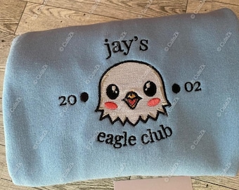 Jay Eagle  Embroidered Sweatshirt  Kpop idol