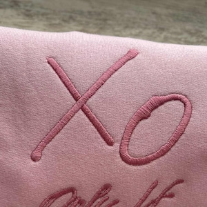 XO Kpop Idol broderad tröja Ni Ki Sun oo