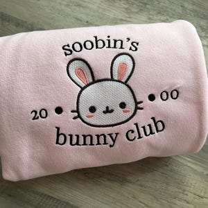 Kpop Soobin embroidered  Bunny Sweatshirt  Idol