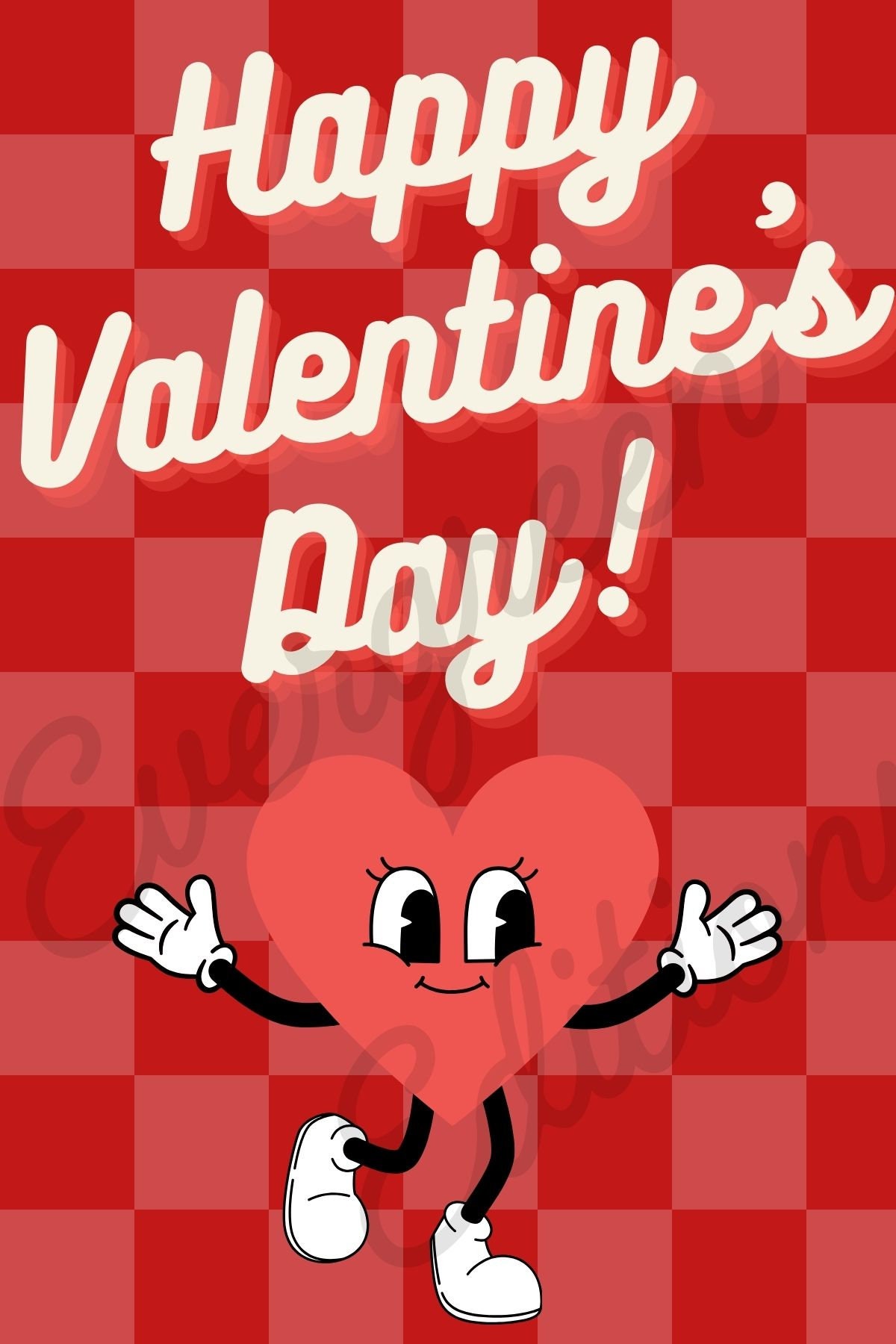 Retro Valentine's Cards Printable, Instant Download - Etsy