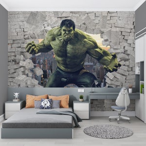 Download wallpaper night, rain, the game, Hulk, Marvel's Avengers