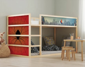 Spider-Man IKEA KURA Bed Decal: Kids Room Decor
