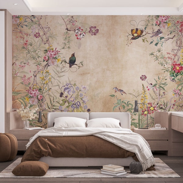 Chinoiserie Wallpaper - Etsy Canada