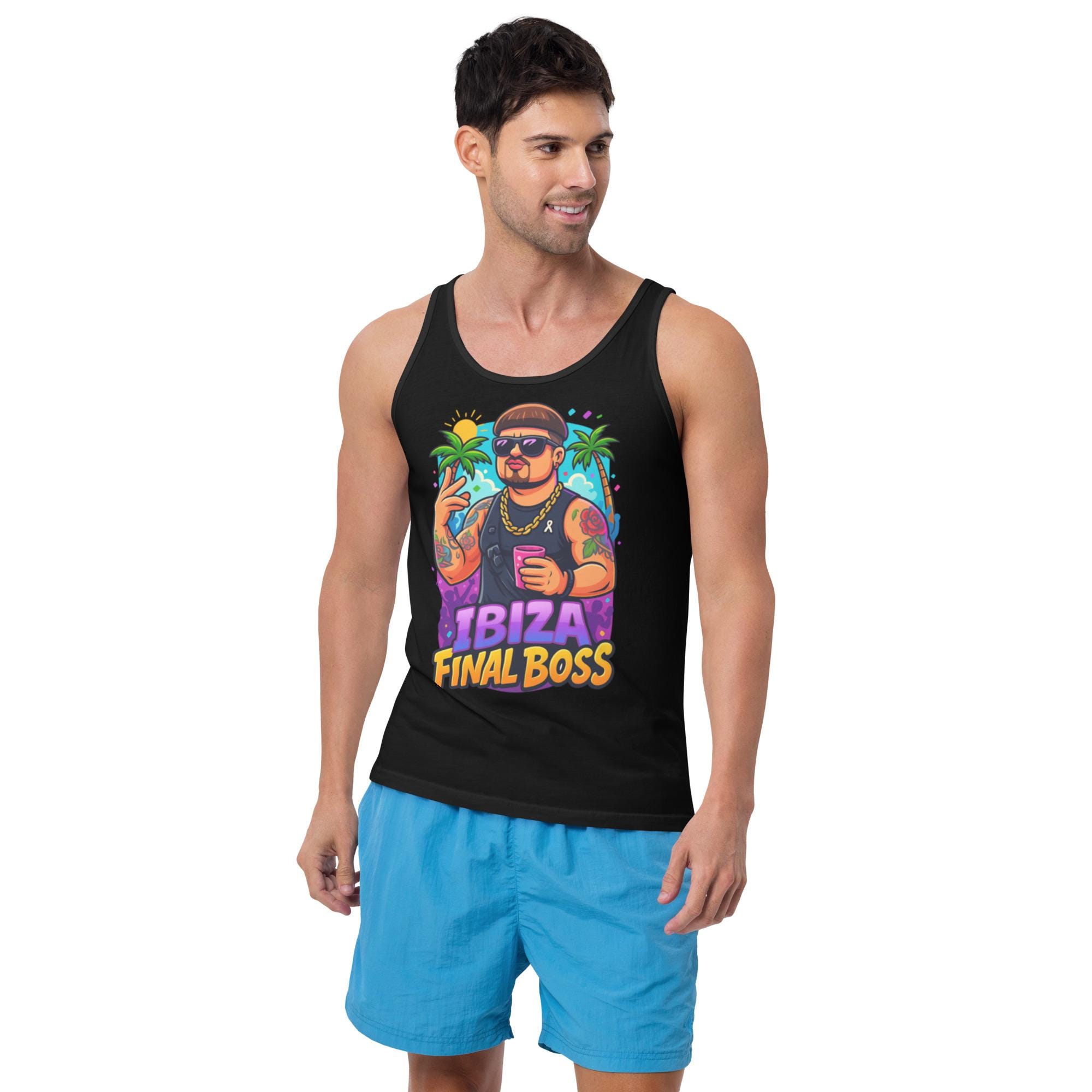 Camiseta De Tirantes (Tank Top) Para Hombre BOSS Beach - 100% Algodón, Secado Rápido, Diseño Con Logo - Ideal Para Playa Y Piscina