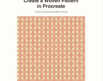 Procreate Woven Pattern Tutorial PDF | Step-by-Step Repeat Pattern Guide for Beginners | Digital Download