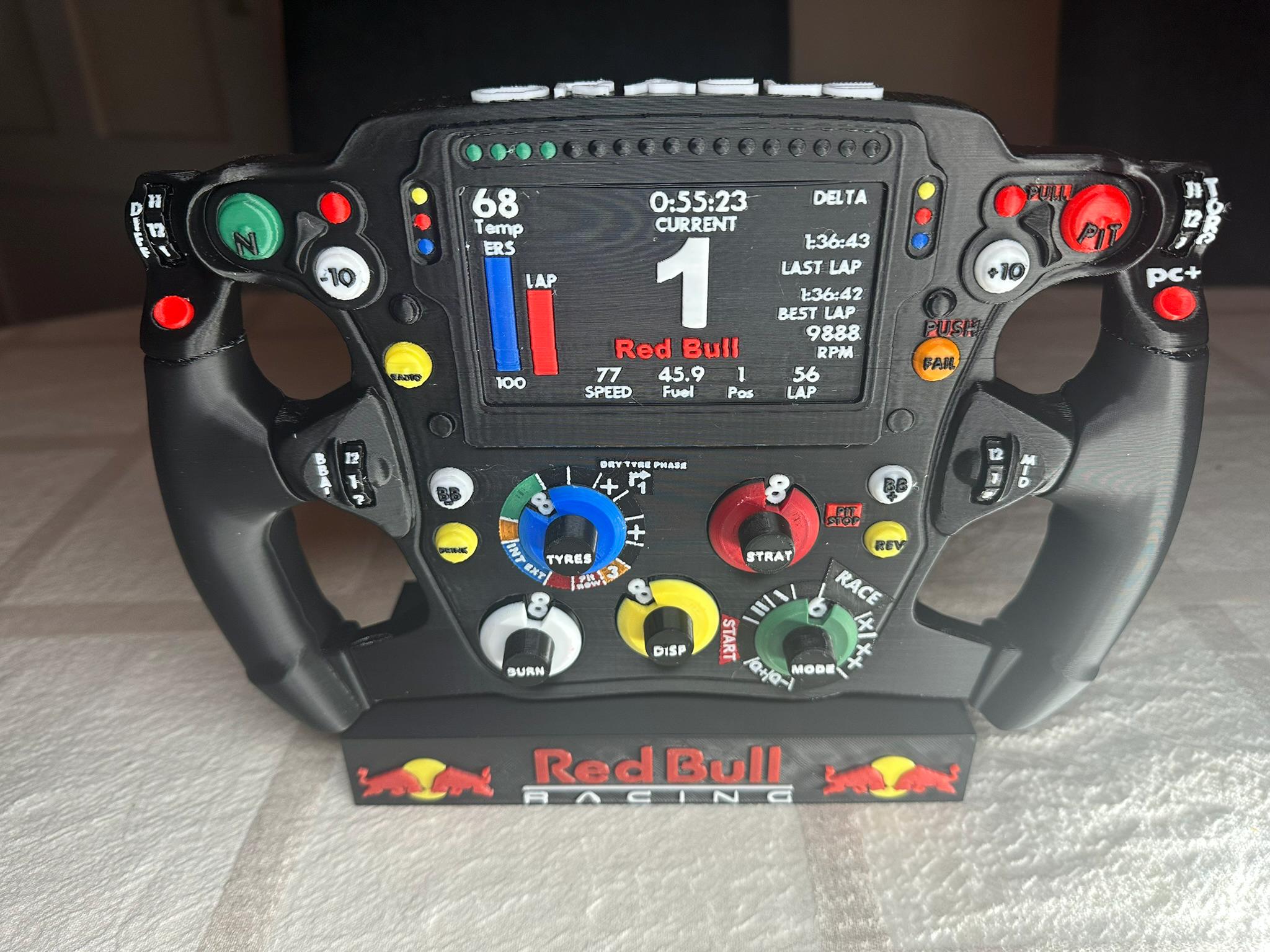 F1 Max Verstappen replica staring wheel formula 1