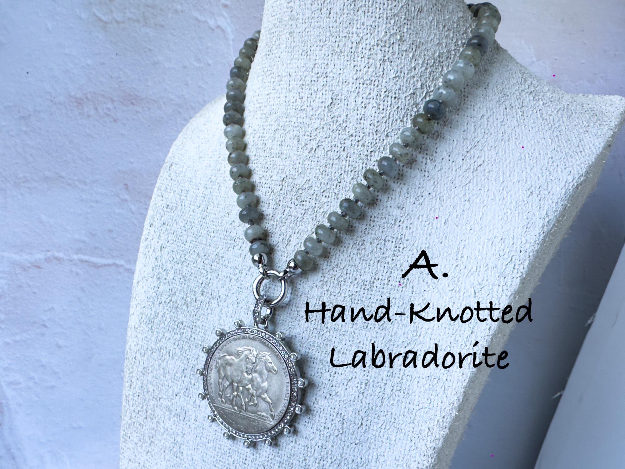 Exquisite Silver Horse Coin Statement Necklaces - Bold Equestrian-Inspired Jewelry - Thumbnail 2
