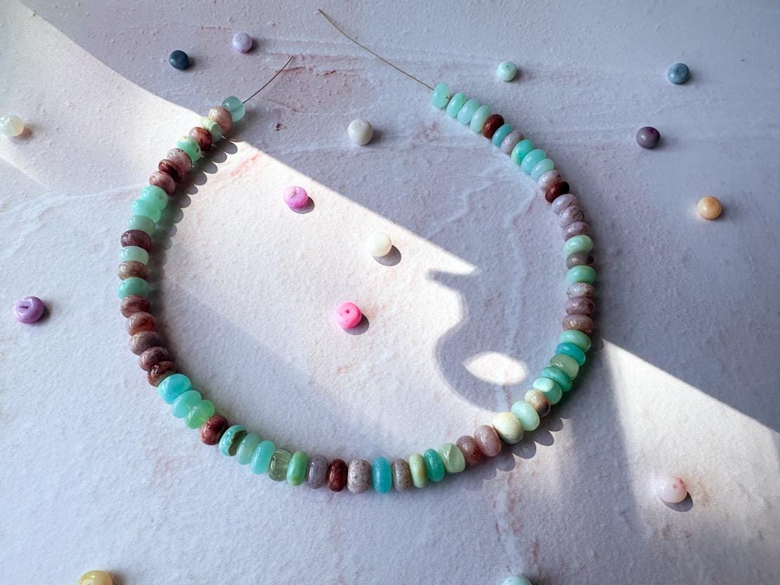 Earthy Green and Brown Candy Necklace - A Gift for the Naturalist - Thumbnail 6