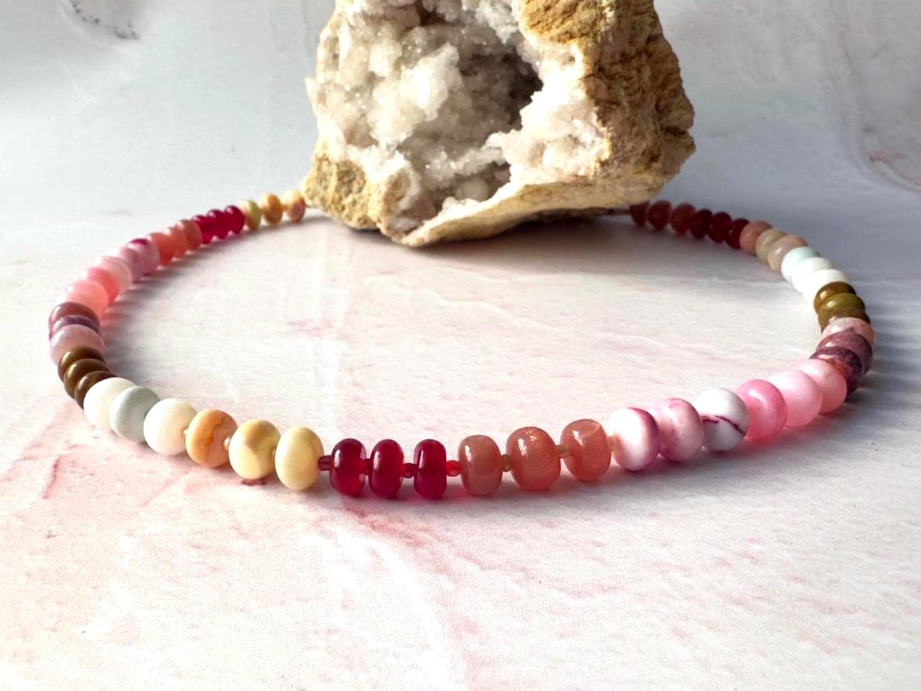 Multi Gemstone Candy Necklace - Gift for The Naturalist