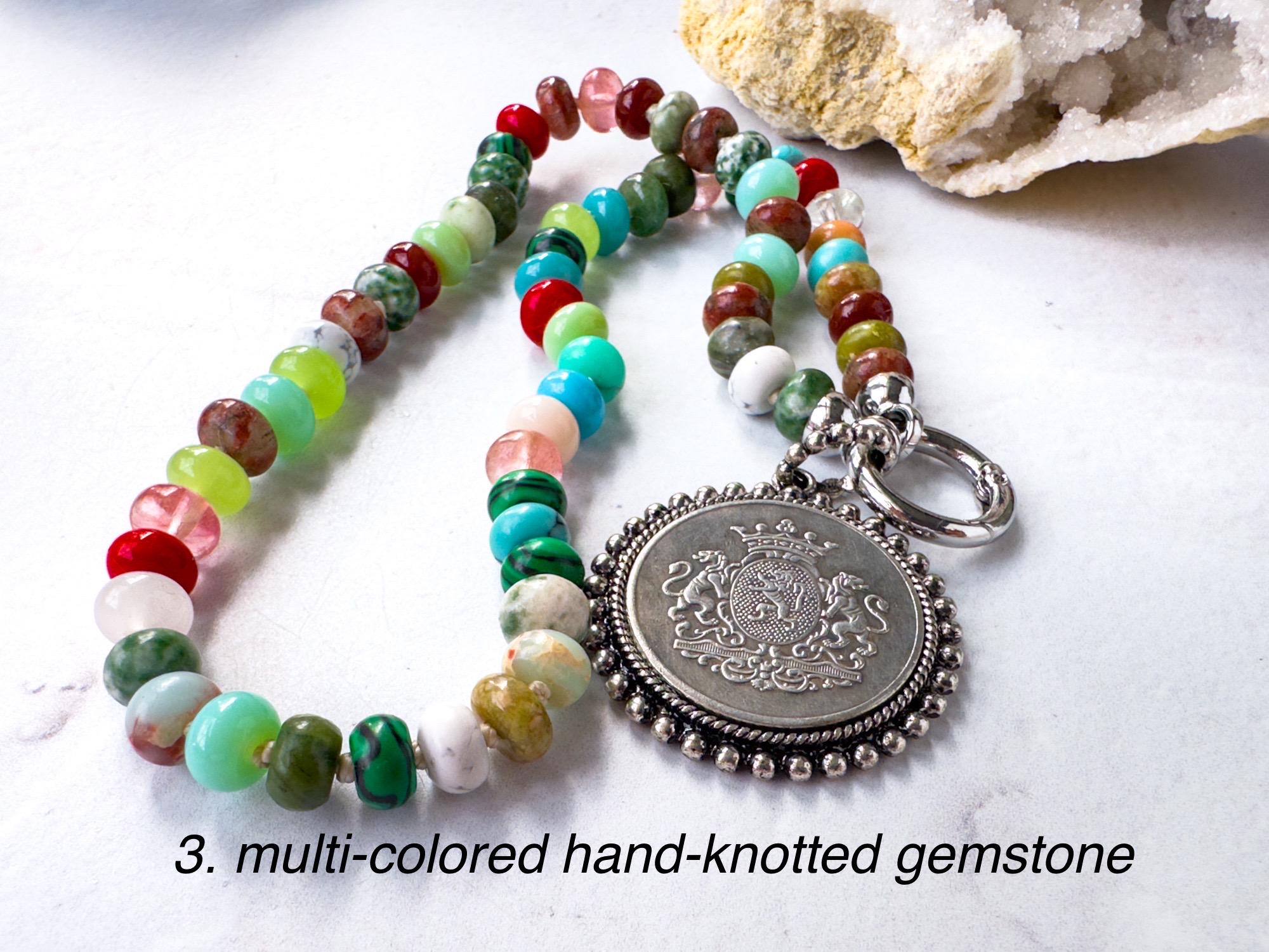 A Classic, Regal Silver Coin Necklace - Customizable Pendant Jewelry - Thumbnail 5