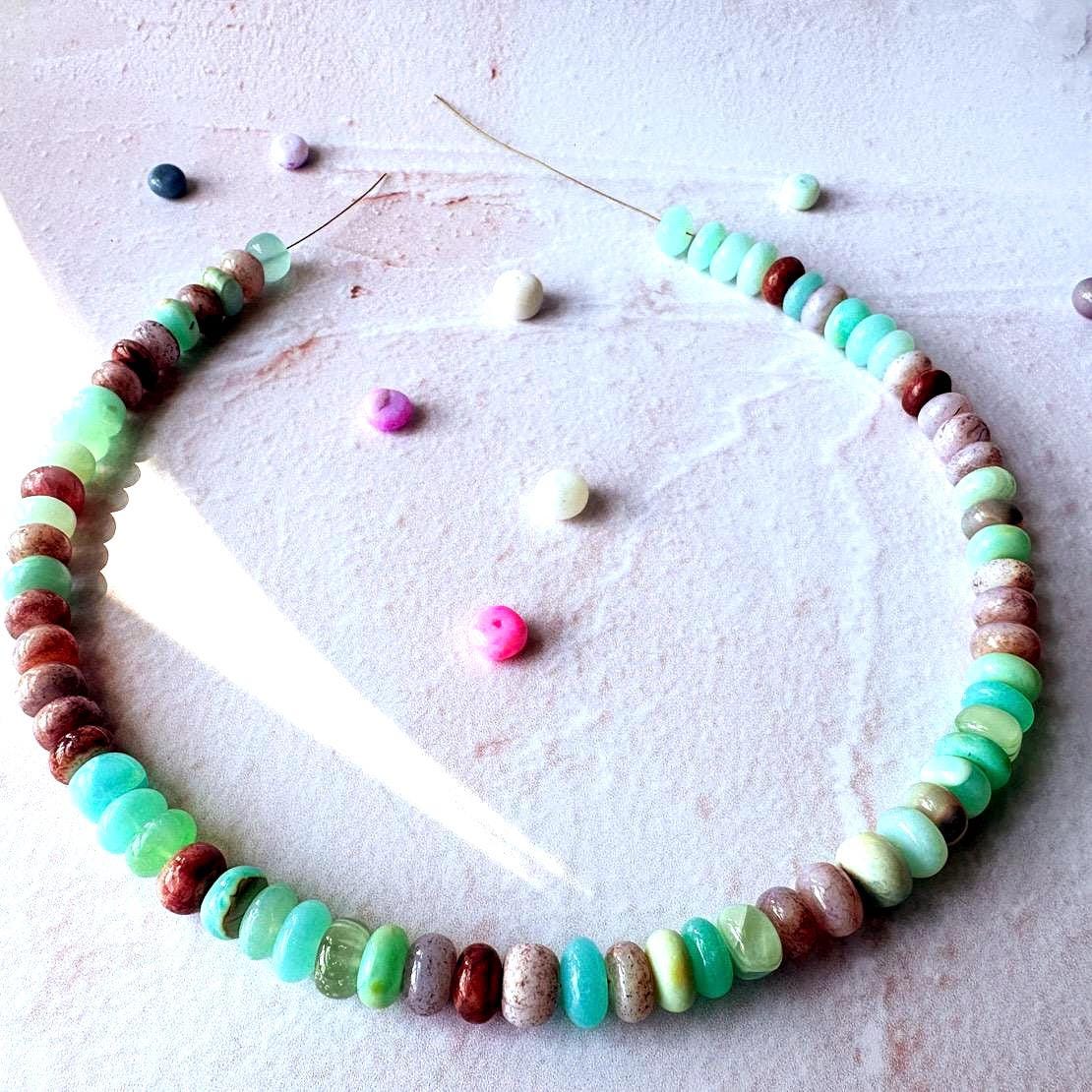 Earthy Green and Brown Candy Necklace - A Gift for the Naturalist