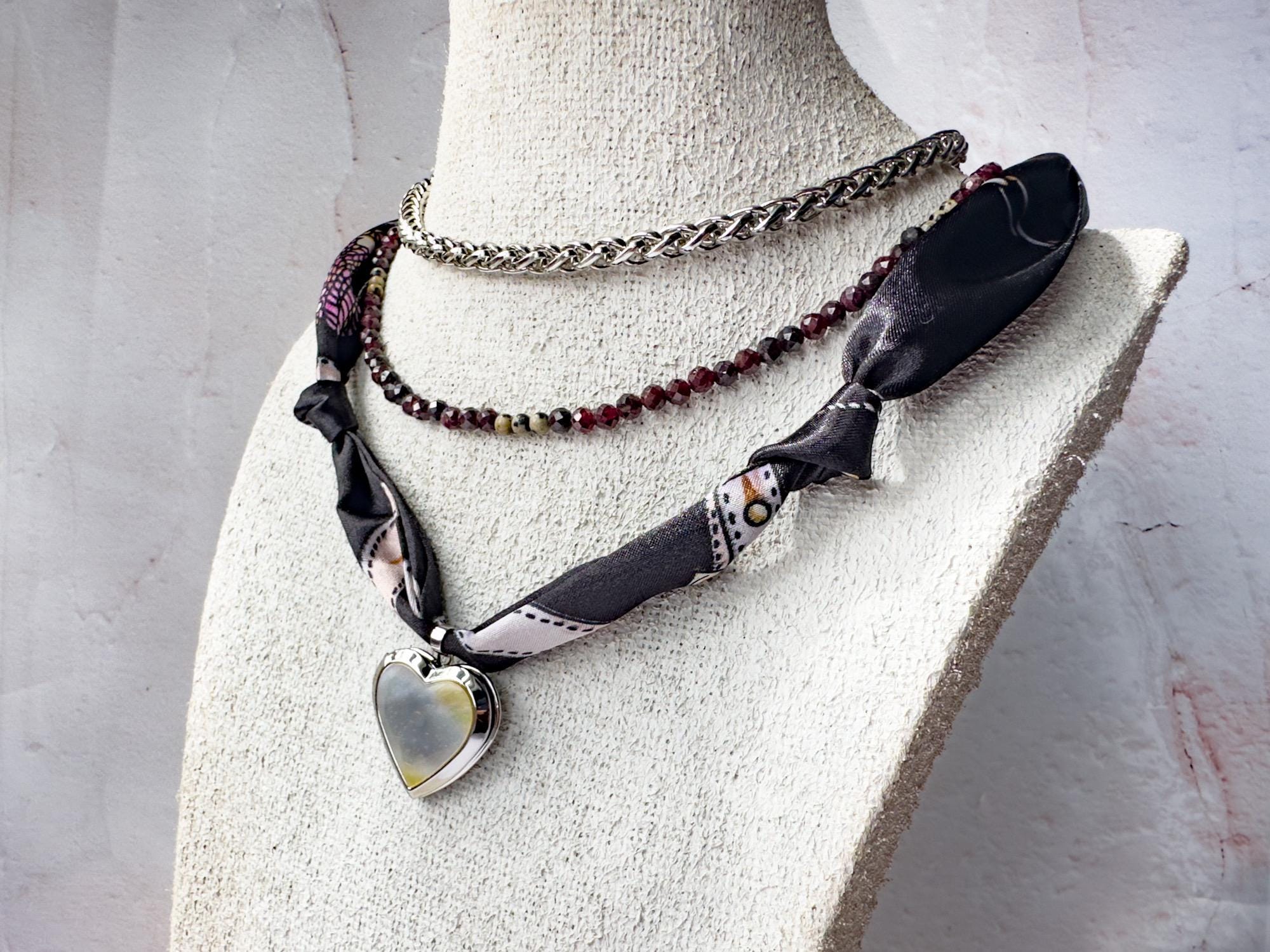 Equine Scarf Necklace with Pendant - Gift for the Equestrian - Thumbnail 7