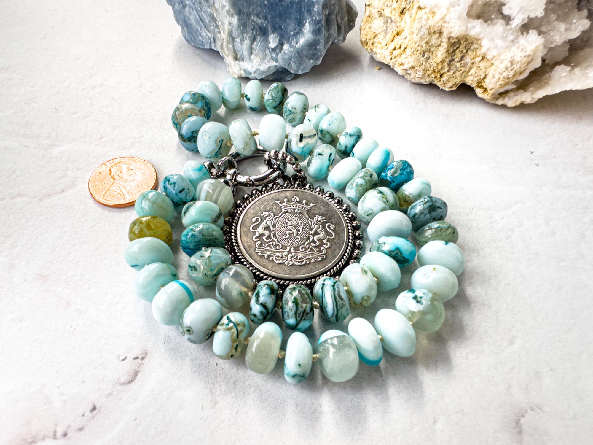 A Classic, Regal Silver Coin Necklace - Customizable Pendant Jewelry - Thumbnail 6