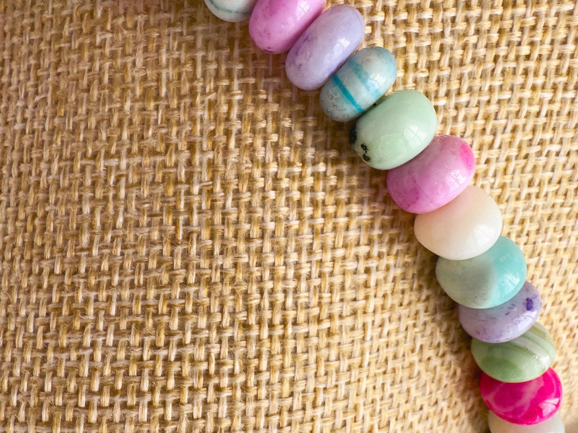 Vibrant Multicolored Candy Choker - Opal Layer Necklace for the Boho Chic - Thumbnail 7