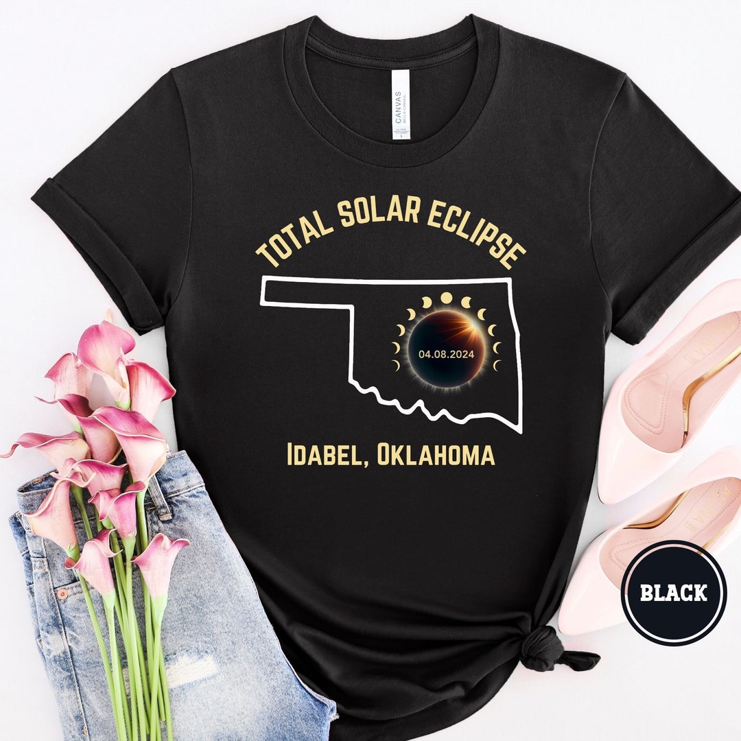 Custom Total Solar Eclipse Shirt Idabel Total Eclipse Tshirt 04 08 2024