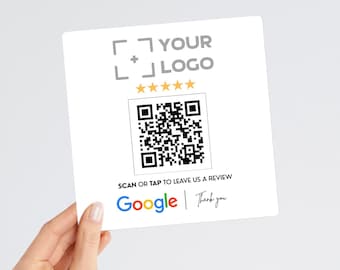 Custom Google Review Magnet, Business Review Link or Social Media QR Code, Salon Sign, Hairdressers Sign, Beautician Sign Fridge Magnet