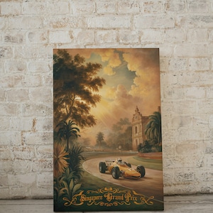 Singapore Grand Prix Art | Historic F1 Grand Prix Poster | Singapore Circuit Design | Digital Print