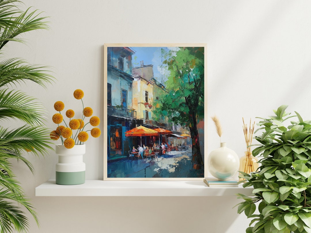 Printable Wall Art Paris Cafe Printable Paris Café Art Etsy