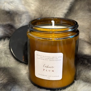 Cashmere Plum soy candle