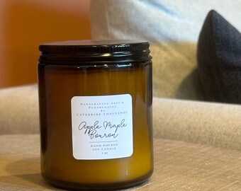 Apple Maple Bourbon soy wax candle