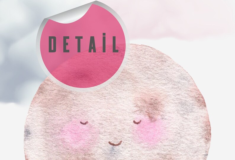 Moon Home Decor Set of 3 Printsbaby Wall Decordigital Etsy