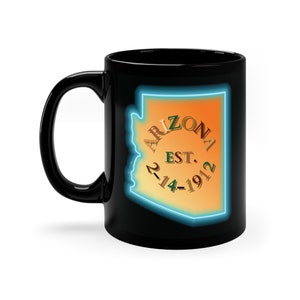 Arizona Coffee Mug Beautiful Eye Catching Arizona Coffee Cup Arizona Gift Shop Coffee Mug AZ Gift Coffee Cup Vivid Bold AZ Ceramic Mug 11oz
