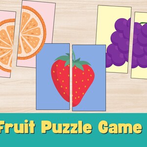 Toddler to Pre-K Matching Puzzle Game - Educational Printable - Fun Learning Activity for Kids - Instant Digital Download Homeschool