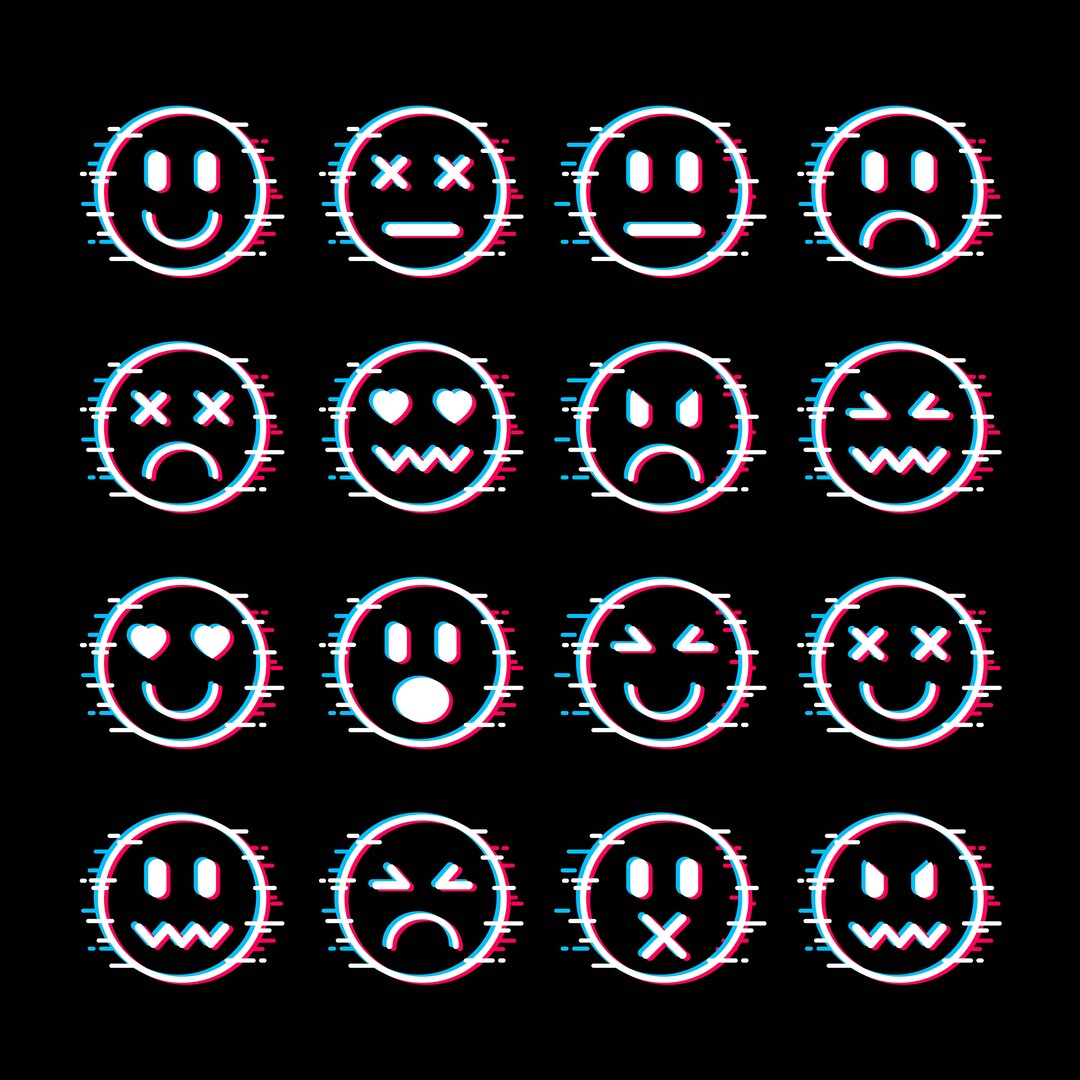 Smiley Face Svg Smiley Svg Drippy Smiley Svg Glitched - Etsy