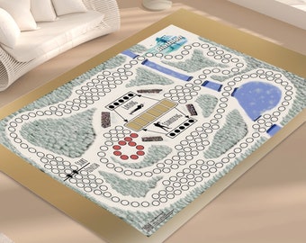 Biathlon Board Game | Foldable Rectangular Floor Mat