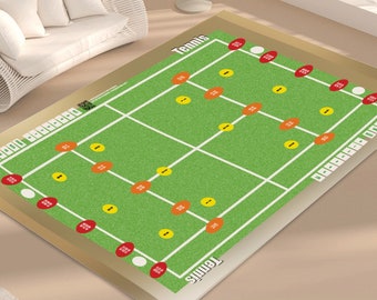 Tennis Board Game | Foldable Rectangular Floor Mat