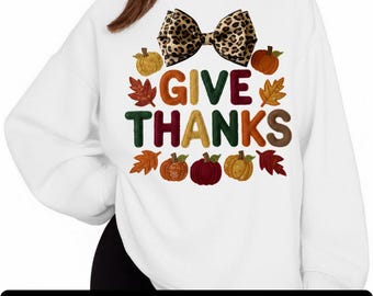 Leopardo dando gracias Calabaza PNG, Diseño coqueto de otoño (Descarga digital)