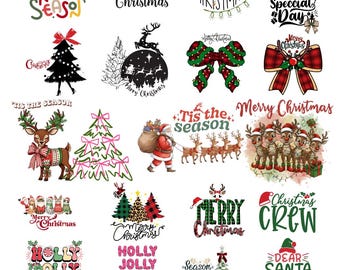 Paquete SVG navideño, imágenes prediseñadas navideñas, diseños divertidos (descarga digital)