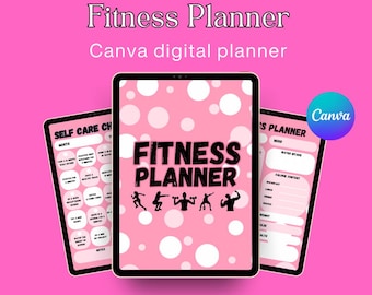 Digital Fitness & Glow Up Planner, Weight Loss, GoodNotes, Notability