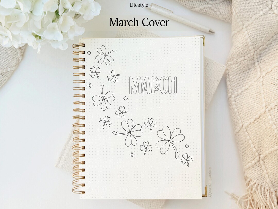 March Cover | Bullet | Journaling | Planner | Notebook | Lifestyle ...