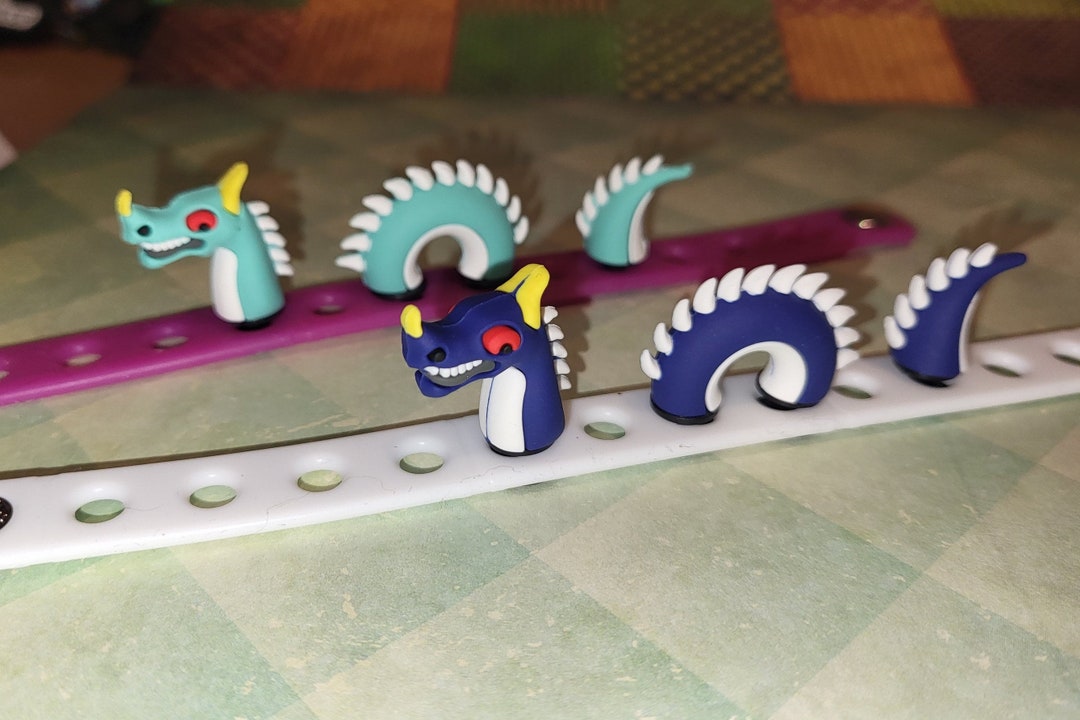 Mystical Dragon. Loch Ness Monster Croc Charms / Jibbitz. Etsy