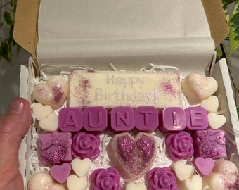 Auntie Happy Birthday wax melt gift box
