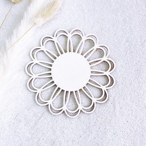 Fiore Boho / Fiore Rattan / Arredamento camera bambino / Regalo mamma / Arredamento casa / Arredamento vivaio / Arredamento parete / Segno annuncio bambino / Fiore Boho