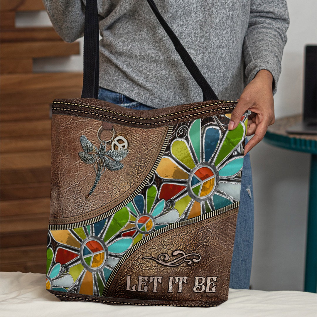 Personalized Hippie Tote Bag Hippie Soul Handbag Hippie Etsy