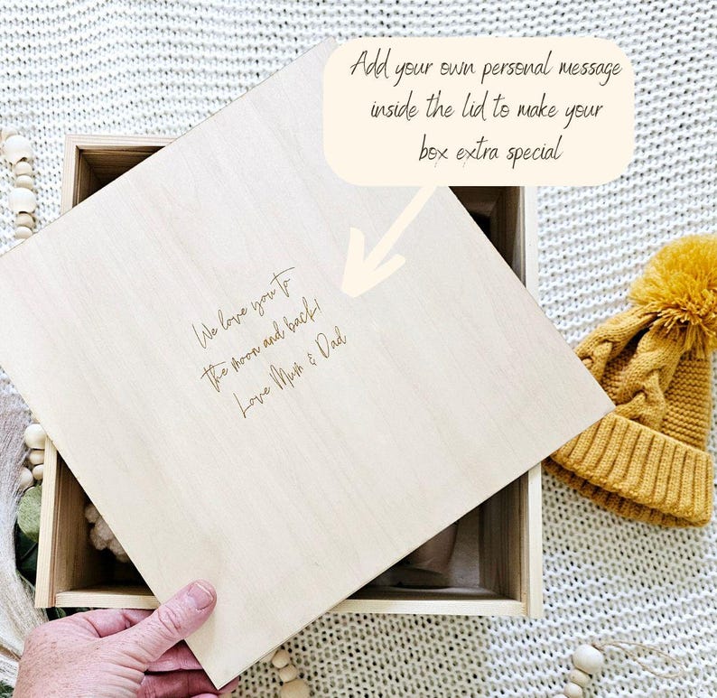 Personalized Wooden Christmas Eve Box, Family Xmas Eve, Reusable