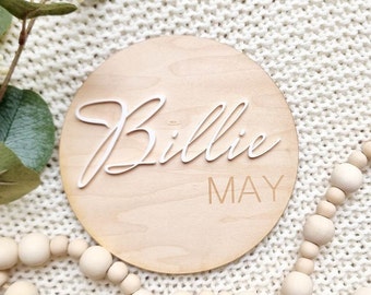 Personalized Baby Name Sign, 3D Nursery Decor, Wood Plaque
